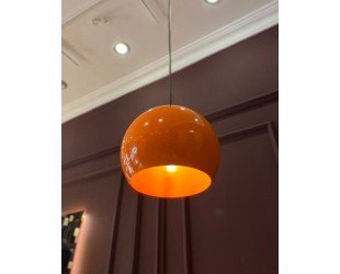 Orange Pendant Light, Colourful Pendant, Modern Pendant Lamp, Minimalist Pendant, Decorative Pendant, Colourful Lighting, Modern Home Decor - Letsgosale.com