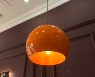 Orange Pendant Light, Colourful Pendant, Modern Pendant Lamp, Minimalist Pendant, Decorative Pendant, Colourful Lighting, Modern Home Decor - Letsgosale.com