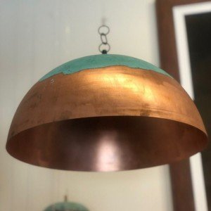 Vintage Half Planet Copper Lamp Handmade - Letsgosale.com