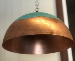 Vintage Half Planet Copper Lamp Handmade - Letsgosale.com