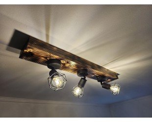 Wood Hanging Lamp, Wooden Ceiling Fixture, Pendant Lighting, Wood Lamp, Wooden Lamp, Wooden Chandelier, Contemporary Hanging Lamp - Letsgosale.com