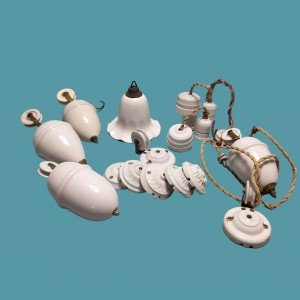 White Porcelain Rise n Fall Systems Pulley Lighting Parts Antique up Down Lighting Rise and Fall Light Fixtures Light Fittings - Letsgosale.com