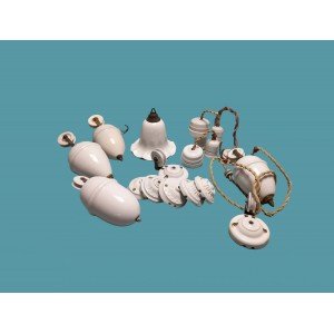 White Porcelain Rise n Fall Systems Pulley Lighting Parts Antique up Down Lighting Rise and Fall Light Fixtures Light Fittings - Letsgosale.com
