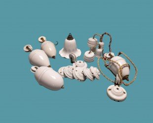White Porcelain Rise n Fall Systems Pulley Lighting Parts Antique up Down Lighting Rise and Fall Light Fixtures Light Fittings - Letsgosale.com