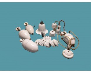 White Porcelain Rise n Fall Systems Pulley Lighting Parts Antique up Down Lighting Rise and Fall Light Fixtures Light Fittings - Letsgosale.com