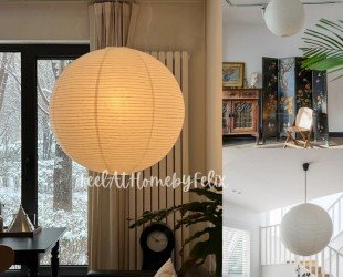 Handmade Simple Classic Japanese Famous Nordic White Paper Lantern for House Apartment Hotel Decoration Pendant Lamp - Letsgosale.com