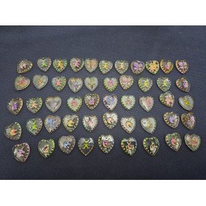 Lot of 50 Pieces Helio Mix Color Intaglio Buff Garm, Top Drilled Charm Pendant 20mmx18mm - Letsgosale.com