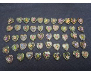 Lot of 50 Pieces Helio Mix Color Intaglio Buff Garm, Top Drilled Charm Pendant 20mmx18mm - Letsgosale.com