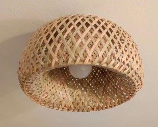 Handmade Wicker Wooden Ceiling Light Wooden Chandelier Home Room Lamp Shade - Letsgosale.com