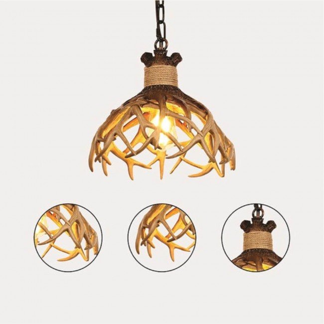 Antler Pendant Light Fixture, Ceiling Light for Kitchen Island, Deer Horn Resin Antler Lighting Fixture - Letsgosale.com Antler Pendant Light Fixture, Ceiling Light for Kitchen Island, Deer Horn Resin Antler Lighting Fixture - Letsgosale.com