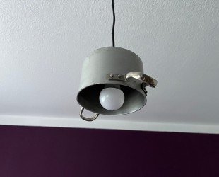 Hanging Lamp Made From an Old Pot - Letsgosale.com