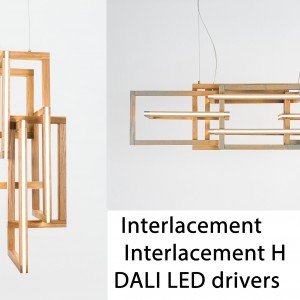 Intercement 2 Pc and Interlacement H 2pc Chandeliers and DALI LED Drivers 4 Pc - Letsgosale.com