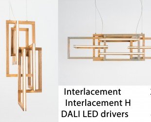 Intercement 2 Pc and Interlacement H 2pc Chandeliers and DALI LED Drivers 4 Pc - Letsgosale.com
