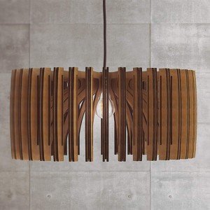 Wood Pendant Light Mid Century Modern Handmade Lamp Ceiling Lamp Chandelier Lighting Industrial Lamp Wood Lampshade Lamp Shade - Letsgosale.com