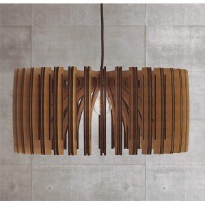 Wood Pendant Light Mid Century Modern Handmade Lamp Ceiling Lamp Chandelier Lighting Industrial Lamp Wood Lampshade Lamp Shade - Letsgosale.com
