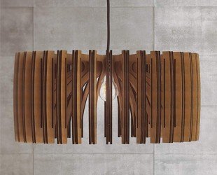 Wood Pendant Light Mid Century Modern Handmade Lamp Ceiling Lamp Chandelier Lighting Industrial Lamp Wood Lampshade Lamp Shade - Letsgosale.com