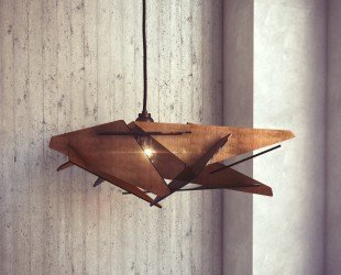 Wood Pendant Light Ceiling Light Fixture Wooden Black Plexiglass Lighting Wood Pendant Light Modern Chandelier Dezaart - Letsgosale.com