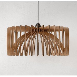 Mid-century Modern Chandelier Embrace Elegance With Woodcrafted Illumination - Letsgosale.com