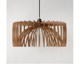 Mid-century Modern Chandelier Embrace Elegance With Woodcrafted Illumination - Letsgosale.com