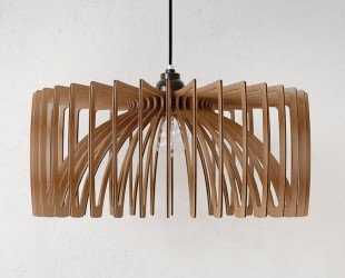 Mid-century Modern Chandelier Embrace Elegance With Woodcrafted Illumination - Letsgosale.com