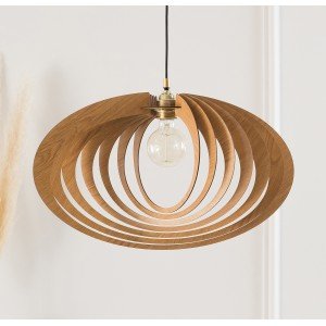 Wood Pendant Light Ceiling Light Fixture Hanging Lamp Wood Light Fixture Mid Century Modern Chandelier Wooden Lampshade Dezaart - Letsgosale.com