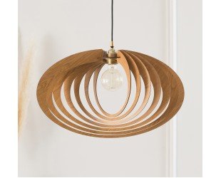 Wood Pendant Light Ceiling Light Fixture Hanging Lamp Wood Light Fixture Mid Century Modern Chandelier Wooden Lampshade Dezaart - Letsgosale.com