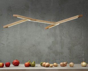 Pendant Lamp Wood Hanging Lamp Lightning Handmade Dining Table Lamp FLIGHT Solid Wood Handcrafted Lamp - Letsgosale.com