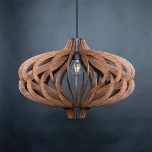 Scandinavian Pendant,wooden Pendant Light,scandinavian Lamp,modern Pendant Light,geometric Lamp,wooden Shade,dining Light,modern Light,shade - Letsgosale.com