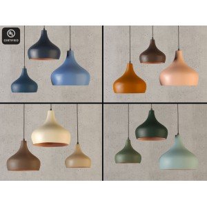 Clay Pendant Light, Handmade, Home Decor Light, Plug in Pendant Lights, MORNING BELL COLOR Ceiling Light, Kitchen Light, House Warming Gift - Letsgosale.com
