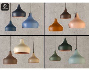 Clay Pendant Light, Handmade, Home Decor Light, Plug in Pendant Lights, MORNING BELL COLOR Ceiling Light, Kitchen Light, House Warming Gift - Letsgosale.com