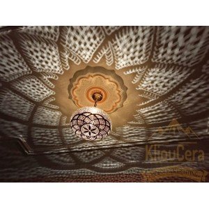 Amazing Moroccan Brass Pendant Light, Moroccan Hanging Lamp, Ceiling Light Fixture, Lampshades Lighting New Home Decor Boho Lighting - Letsgosale.com