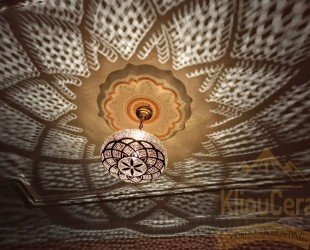 Amazing Moroccan Brass Pendant Light, Moroccan Hanging Lamp, Ceiling Light Fixture, Lampshades Lighting New Home Decor Boho Lighting - Letsgosale.com