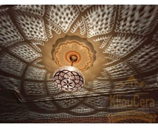 Amazing Moroccan Brass Pendant Light, Moroccan Hanging Lamp, Ceiling Light Fixture, Lampshades Lighting New Home Decor Boho Lighting - Letsgosale.com