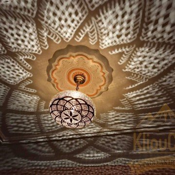 Amazing Moroccan Brass Pendant Light, Moroccan Hanging Lamp, Ceiling Light Fixture, Lampshades Lighting New Home Decor Boho Lighting - Letsgosale.com