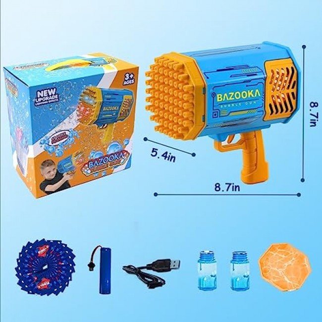 Bubble Gun Bazooka Bubble Machine Gun Bubbles for Kids Tik Tok Hot Seller Bubble Blaster Blower Bubble Gun Bazooka Bubble Machine Gun Bubbles for Kids Tik Tok Hot Seller Bubble Blaster Blower