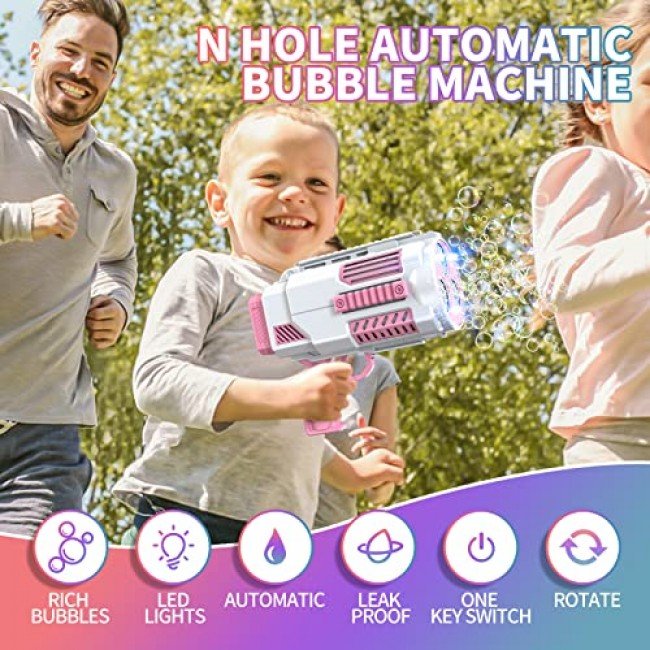 Bubble Gun Bazooka Bubble Machine Gun Bubbles for Kids Tik Tok Hot Seller Bubble Blaster Blower Bubble Gun Bazooka Bubble Machine Gun Bubbles for Kids Tik Tok Hot Seller Bubble Blaster Blower