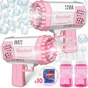Bubble Machine Bubble Gun for Toddlers, Bubbles Maker Blower, Toy for Boys Girls Outdoor Indoor Birthday Wedding Party