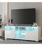 IKIFLY-Modern-High-Glossy-White-Coffee-Table-with-16-Colors-LED-Lights-Contemporary-Rectangle-Design-B09G6BPB89-5