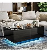 IKIFLY-Modern-LED-Coffee-Table-with-Drawer-Black-High-Glossy-Rectangle-Coffee-End-Table-with-16-Colo-B0BGSCQ8QW-10