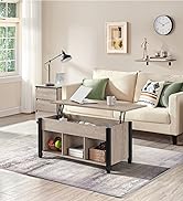 Yaheetech-Lift-Top-Coffee-Table-with-Hidden-Compartment-and-Storage-Shelf-Rising-Tabletop-Dining-Tab-B07ZFNN72Z-22